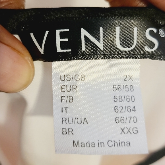 Venus | Women's Pink & White Striped Satin Feel Camisole PJ Top (US Size 2X) - Picture 2 of 9